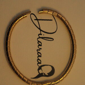 Dilaraa 18K Gold Plated Bamboo Bracelet