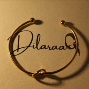 Dilaraa 18K Gold Plated Eternal Knot Cuff