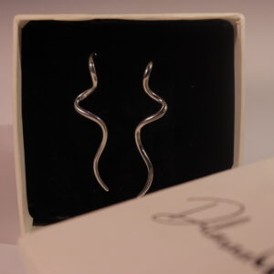 Dilaraa Silver Wave Drops