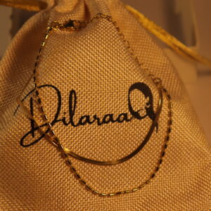 Dilaraa 18K Gold Plated Snake Chain Layered Bracelet