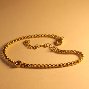 Dilaraa 18K Gold Plated Celeste Bezel Bracelet