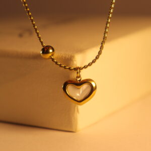 Dilaraa 18K Gold Plated Amour Necklace