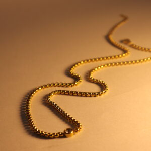 Dilaraa 18K Gold Plated Celeste Bezel Necklace