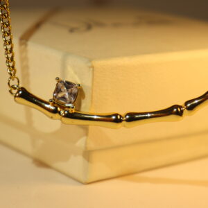Dilaraa Bamboo Crystal Necklace
