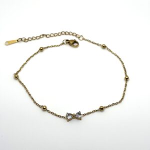 Dilaraa Mini Bow Zircon Bracelet