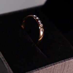 Stellar Duo 18K Rose Gold Crystal Ring Set